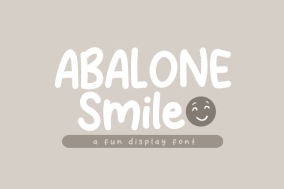 Abalone Smile: A Playful Display Font for Creative Projects