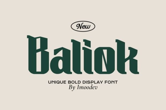 Baliok Font: A Modern Display Typeface for Marketers and Designers