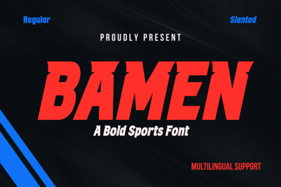 Bamen: A Modern Sports Font for Bold Web Typography