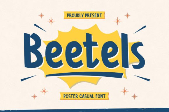 Beetels Font: A Playful Display Typeface for Editorial Design