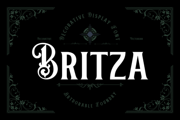 Britza Font: A Display Typeface for Classy Branding Projects