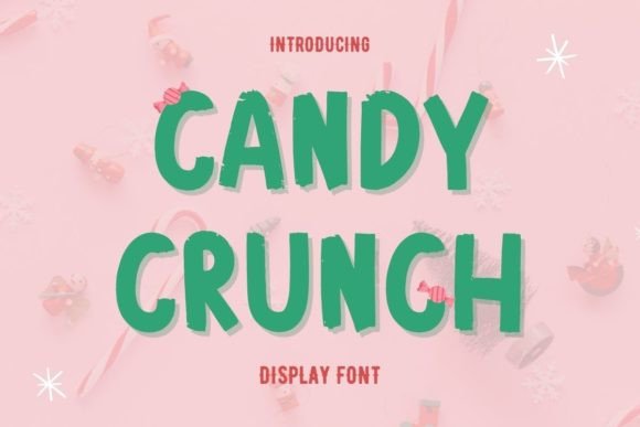 Candy Crunch Display Font for Bold Editorial Design
