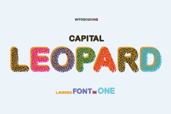 Capital Leopard Font: A Creative Typeface for Crafters