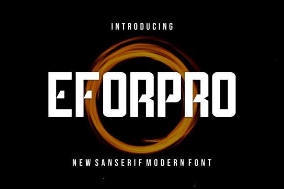 Eforpro Display Font for Creative Web Projects