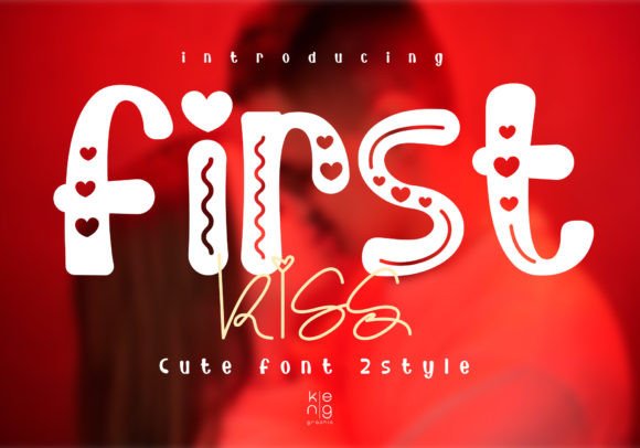 First Kiss Font: A Bold Display Typeface for Creative Projects