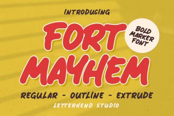 Fort Mayhem Font: A Dynamic Display Typeface for Campaign Designers