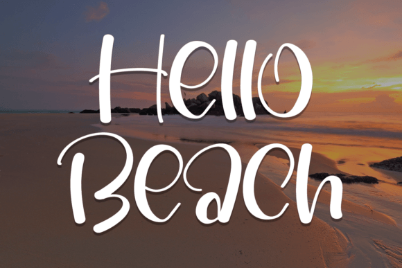 Hello Beach Font: A Quirky Handwritten Typeface for Creative Branding