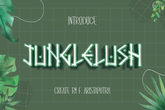 Junglelush Display Font for Bold Branding and Captivating Campaigns