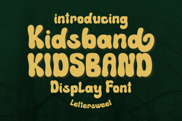Kidsband Display Font for Creative Content