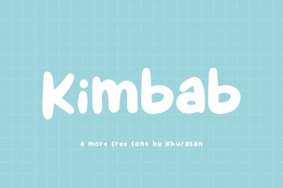 Kimbab Display Font for Editorial Design