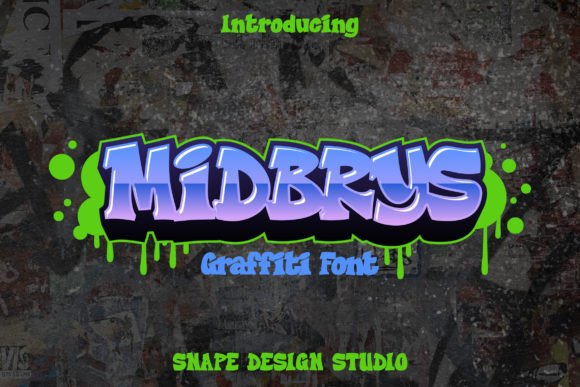 Midbrys Font: A Street Art-Style Typeface for Makers and Designers