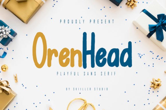 Orenhead Font: A Playful Display Typeface for Memorable Branding