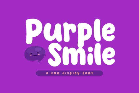Purple Smile Font for Playful and Professional Branding