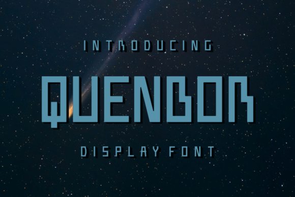 Quenbor Display Font for Creative Projects