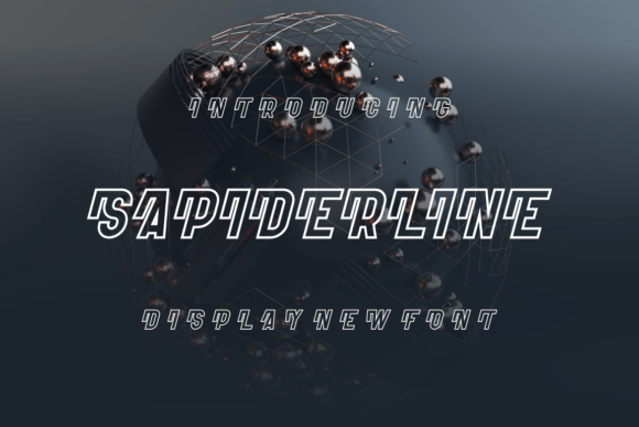 Sapiderline Font: A Quirky Display Typeface for Creative Makers