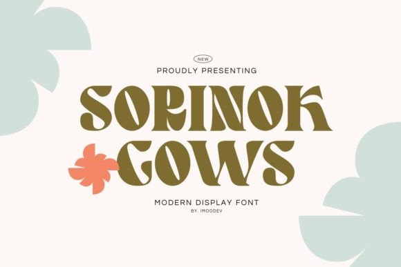 Sorinok Gows: A Feminine Display Font for Elegant Typography