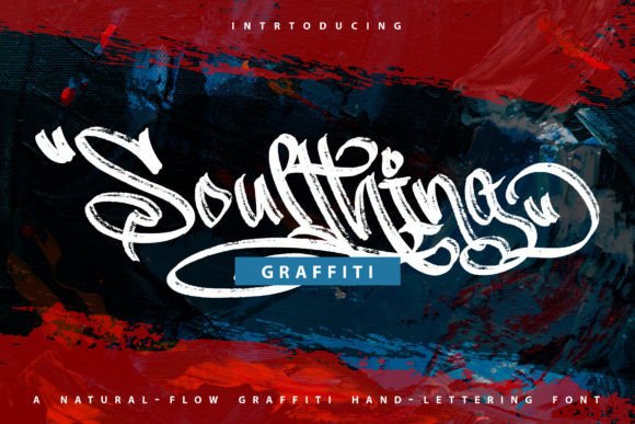 Soulthing Font: A Graffiti Calligraphy Display Typeface for Creative Projects