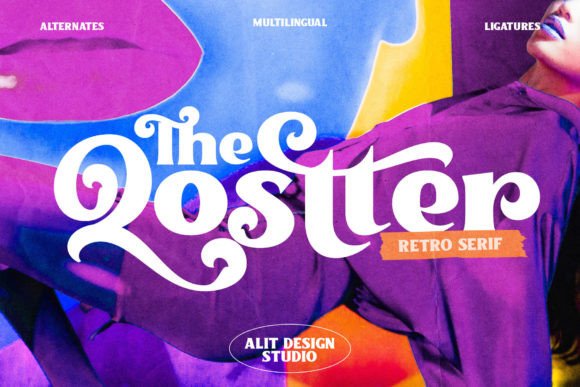 The Qostter Font for Bold, Retro-Styled Marketing Designs