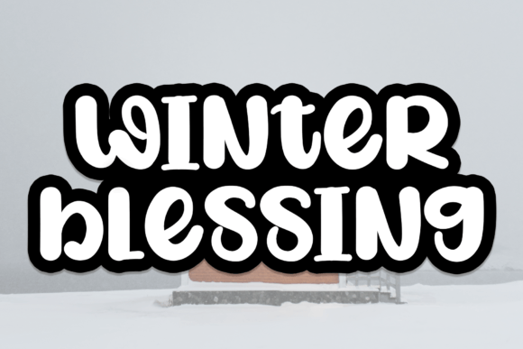 Winter Blessing Font for Creative Branding Projects