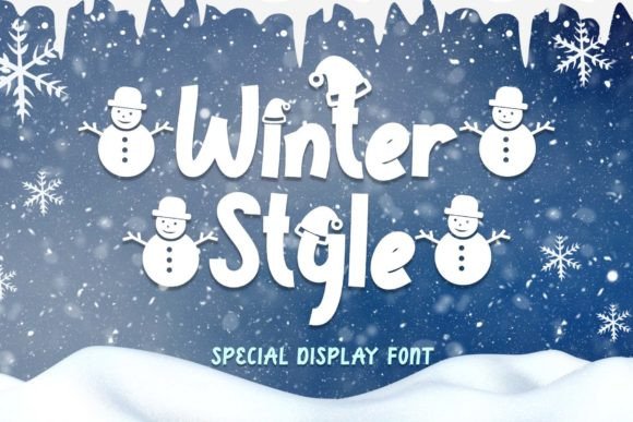 Winter Style Font for Festive Design Projects