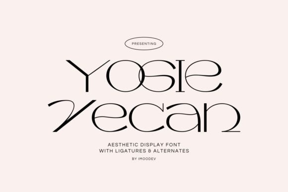 Yogie Vecan: A Stylish Display Font for Designers